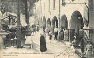 06 Alpe Maritime  / CPA FRANCE 06 "Antibes, un coin du marché, les arcades"