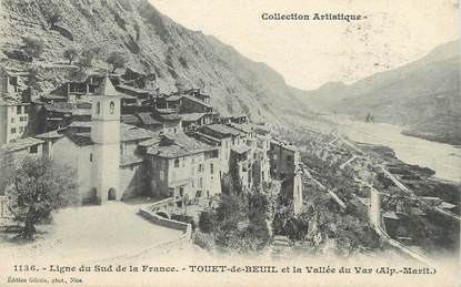  / CPA FRANCE 06 "Touet de Beuil et la vallée du var"