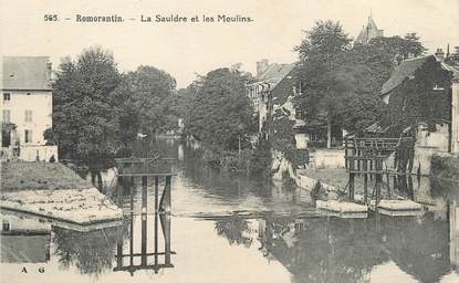  / CPA FRANCE 41 "Romorantin, la Sauldre et les Moulins"