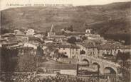 11 Aude  / CPA FRANCE 11 "Campagne sur Aude, entrée du village et pont sur l'Aude"