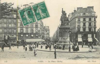  / CPA FRANCE 75017 "Paris, la place Clichy"