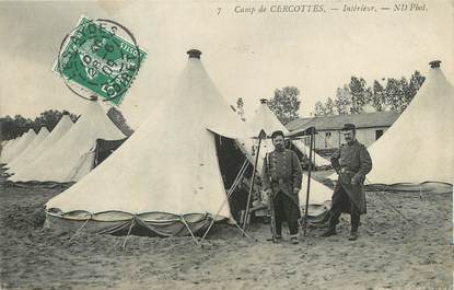  / CPA FRANCE 45 "Camp de Cercottes, intérieur"