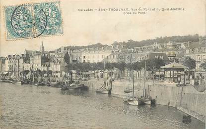 CPA FRANCE 14 "Trouville, vue du pont et du quai Joinville"