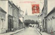 72 Sarthe / CPA FRANCE 72 "La Ferté Bernard, rue Victor Hugo et église Saint Antoine"