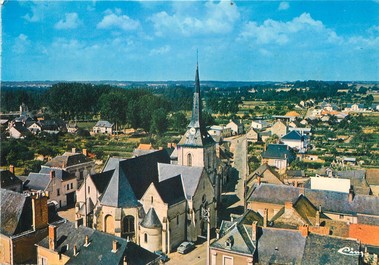 / CPSM FRANCE 72 "Aubigné Racan, vue générale"