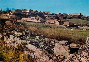 / CPSM FRANCE 71 "Mont Saint Vincent, vue générale, les remparts"