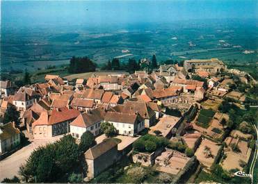 / CPSM FRANCE 71 "Mont Saint Vincent, vue générale aérienne"