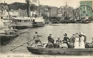 14 Calvado CPA FRANCE 14 "Trouville sur Mer, le Port et le Bac de Deauville"