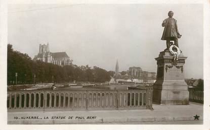 CPA FRANCE 89 "Auxerre, La Statue de Paul Bert" / Ed. ETOILE