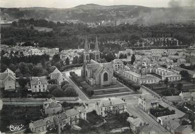 / CPSM FRANCE 71 "Le Creusot, église Saint Henri et son quartier"