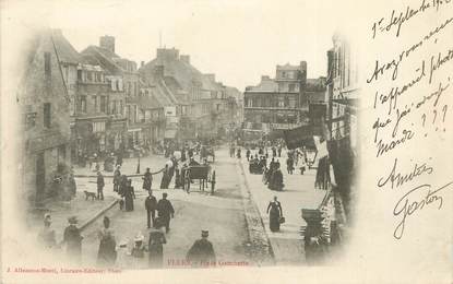 / CPA FRANCE 61 "Flers, place Gambetta"