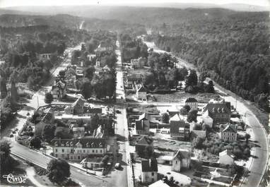 / CPSM FRANCE 61 "Bagnoles de l'Orne, les boulevards, vue aérienne"