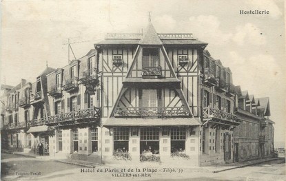 / CPA FRANCE 14 "Villers sur Mer, hôtel de Paris et de la plage"