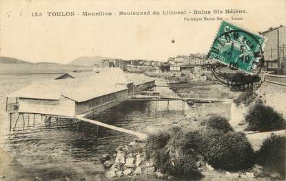 CPA FRANCE 83 "Toulon, le Mourillon, bld du Littoral, Bains Sainte Hélène"