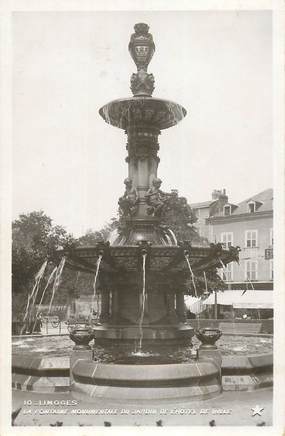 CPA FRANCE 87 "Limoges, la Fontaine du Jardin de l'Hotel de ville" / Ed. ETOILE 