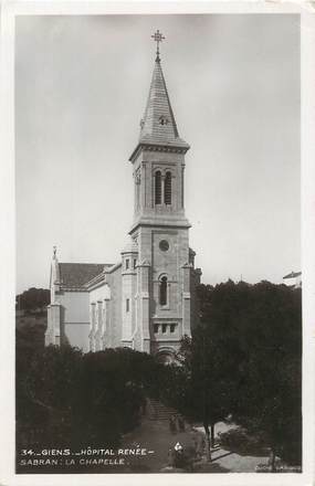 / CPSM FRANCE 83 "Giens, hôpital Renée Sabran, la Chapelle"