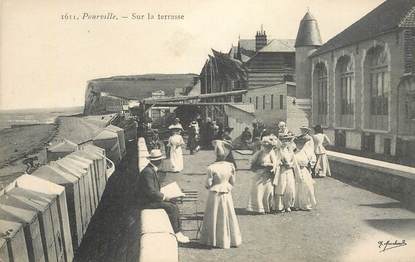 CPA FRANCE 76 "Pourville, sur la terrasse"