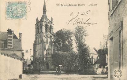 / CPA FRANCE 18 "Sainte Solange, l'église "