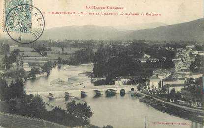 / CPA FRANCE 31 "Montréjeau, vue sur la vallée de la Garonne et Polignan"