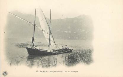 / CPA FRANCE 73 "Aix Les Bains, lac du Bourget"