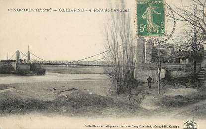 / CPA FRANCE 84 "Cairanne, pont de l'Aygues"