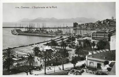 / CPSM FRANCE 06 "Cannes, l'esplanade et le port"