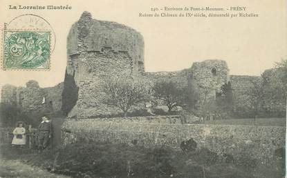 / CPA FRANCE 54 "Prény, ruines du château"