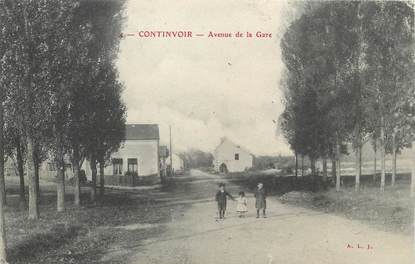 / CPA FRANCE 37 "Continvoir, avenue de la gare"