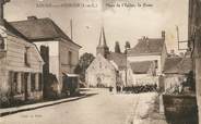 37 Indre Et Loire / CPA FRANCE 37 "Loché sur Indrois, place de l'église, la poste"