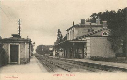 / CPA FRANCE 37 "Langeais, la gare"