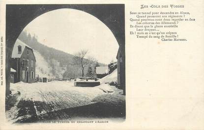 CPA FRANCE 88 " Bussang, le tunnel, le col des Vosges"