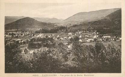 CPA FRANCE 88 " Zainvillers, vue prise  de la Roche Madeleine"