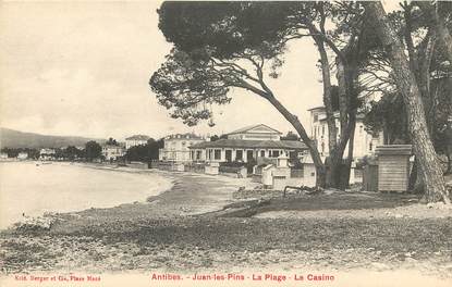 CPA FRANCE 06 "Antibes, Juan les Pins, la plage et le casino"