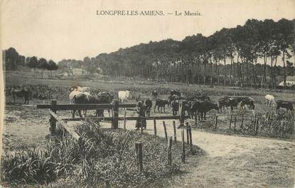 / CPA FRANCE 80 "Longpré Les Amiens, la marais"