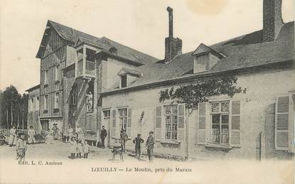 / CPA FRANCE 80 "Loeuilly, le moulin pris du marais"