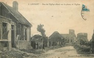 80 Somme / CPA FRANCE 80 "Licourt, rue de l'église"