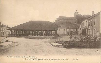 CPA FRANCE 88 " Chatenois, les Halles et la Place