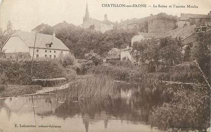 CPA FRANCE 88 " Chatillon sur Saone, la Saone et l'ancien moulin"