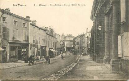 CPA FRANCE 88 " Darney, Grande rue et rue de l'Hotel de Ville"