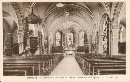 CPA FRANCE 88  "Granges, intérieur de l'Eglise"