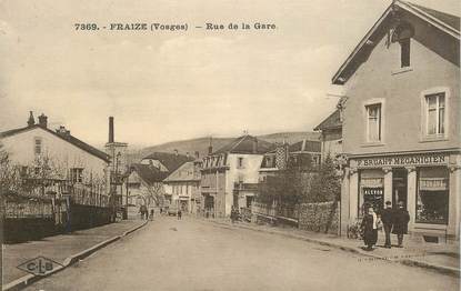 CPA FRANCE 88  "Fraize, rue de la Gare"