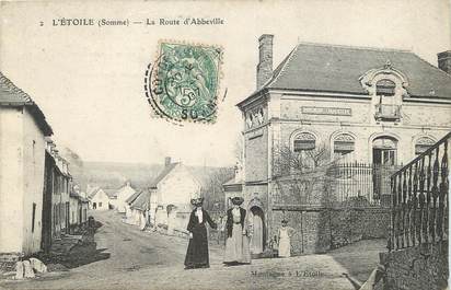 / CPA FRANCE 80 "L'étoile, la route d'Abbeville'