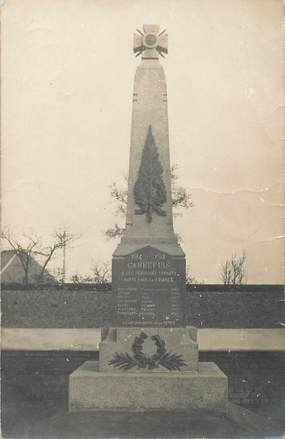 / CARTE PHOTO FRANCE 80 "Carrepuis" / MONUMENT AUX MORTS