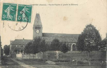  / CPA FRANCE 80 "Champien, vue de l'église"