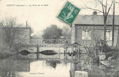  / CPA FRANCE 80 "Conty, le pont de la Selle"