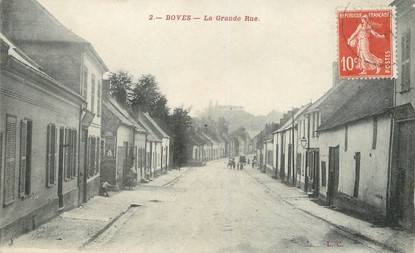  / CPA FRANCE 80 "Boves, la grande rue"