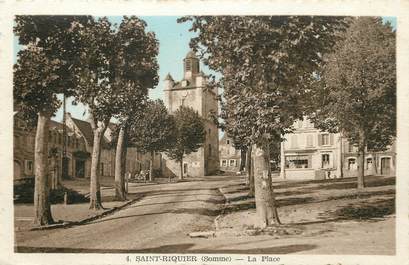  / CPSM FRANCE 80 "Saint Riquier, la place"