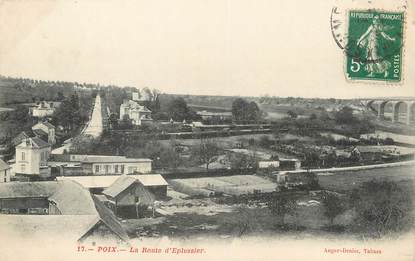  / CPA FRANCE 80 "Poix, la route d'Eplessier"