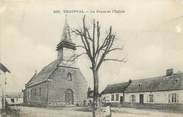 80 Somme  / CPA FRANCE 80 "Theipval, la place et l'église"