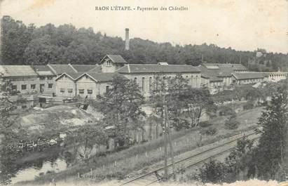 CPA FRANCE 88  "Raon l'Etape, Papeteries des châtelles"